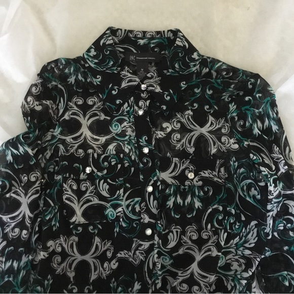 I.N.C International Concepts Blouse, Size M - Picture 3 of 6